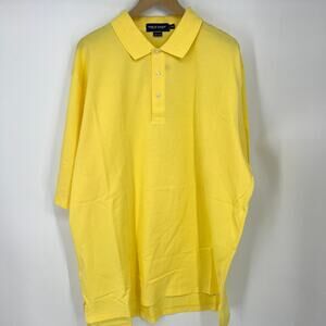 Polo Golf Ralph Lauren Mens Yellow 100% Cotton Polo Shirt Size XXL NEW